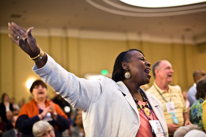 Praising at Annual Conference